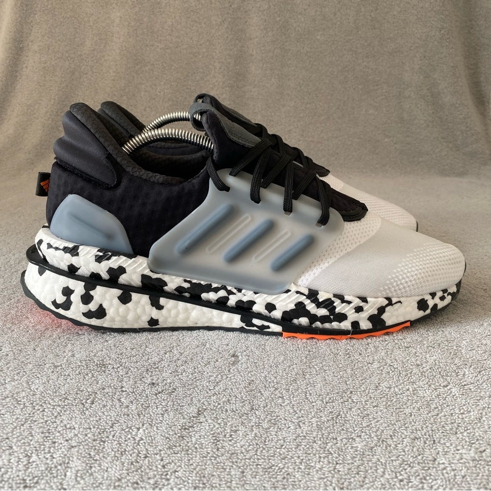 Adidas Shoes Mens 9.5 X_PLRBOOST Low Sneakers ID9438 White Screaming Orange
